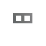 Plaque plastique 2P H71 taupe - APPAREILLAGE MURAL GALLERY HAGER WXP0912