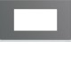 Plaque plastique 4M E57 taupe - APPAREILLAGE MURAL GALLERY HAGER WXP0934