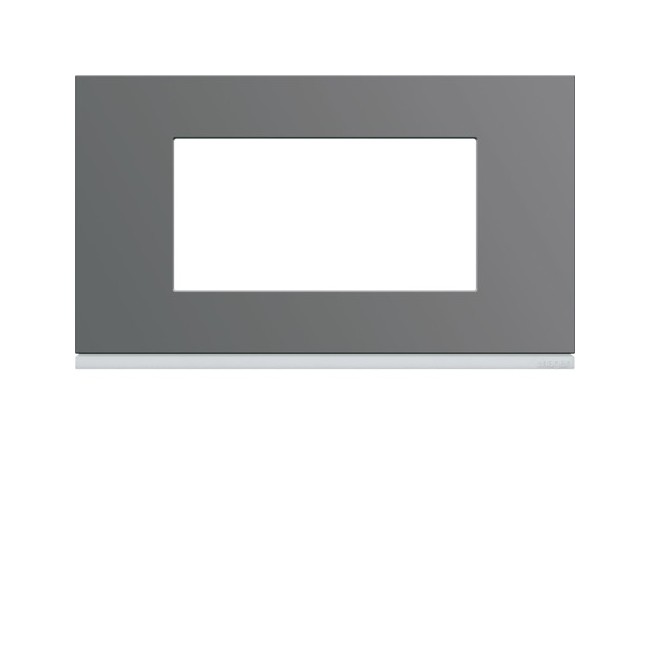 Plaque plastique 4M E57 taupe - APPAREILLAGE MURAL GALLERY HAGER WXP0934