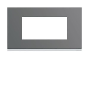 Plaque plastique 4M E57 taupe - APPAREILLAGE MURAL GALLERY HAGER WXP0934