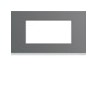 Plaque plastique 4M E57 taupe - APPAREILLAGE MURAL GALLERY HAGER WXP0934