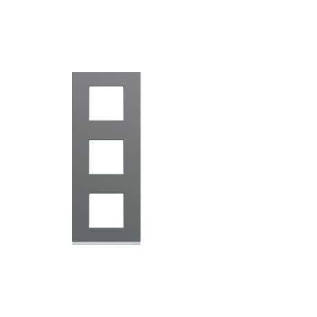 Plaque plastique 3P V71 taupe - APPAREILLAGE MURAL GALLERY HAGER WXP0943