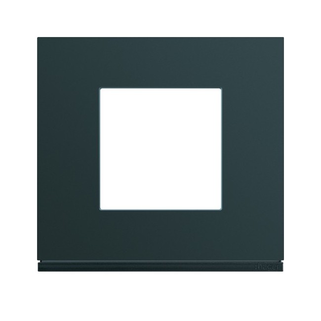 Plaque plastique 1P anthr - APPAREILLAGE MURAL GALLERY HAGER WXP1002