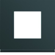 Plaque plastique 1P anthr - APPAREILLAGE MURAL GALLERY HAGER WXP1002