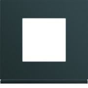 Plaque plastique 1P anthr - APPAREILLAGE MURAL GALLERY HAGER WXP1002