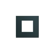 Plaque plastique 1P anthr - APPAREILLAGE MURAL GALLERY HAGER WXP1002