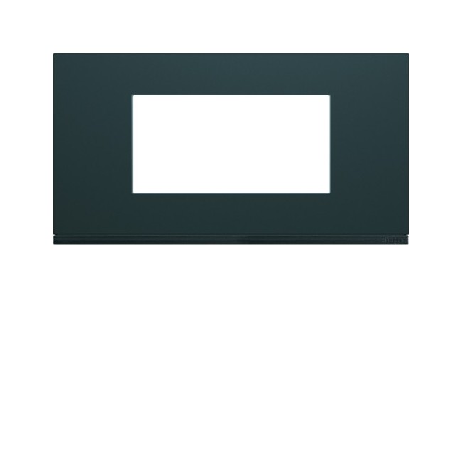 Plaque plastique 4M E71 anthr - APPAREILLAGE MURAL GALLERY HAGER WXP1004