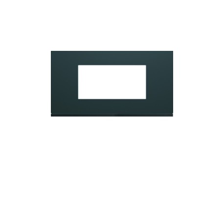 Plaque plastique 4M E71 anthr - APPAREILLAGE MURAL GALLERY HAGER WXP1004