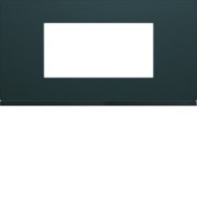 Plaque plastique 4M E71 anthr - APPAREILLAGE MURAL GALLERY HAGER WXP1004