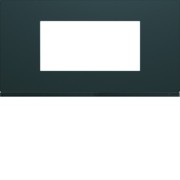 Plaque plastique 4M E71 anthr - APPAREILLAGE MURAL GALLERY HAGER WXP1004