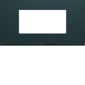 Plaque plastique 4M E71 anthr - APPAREILLAGE MURAL GALLERY HAGER WXP1004