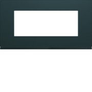 Plaque plastique 5M E71 anthr - APPAREILLAGE MURAL GALLERY HAGER WXP1005