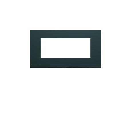 Plaque plastique 5M E71 anthr - APPAREILLAGE MURAL GALLERY HAGER WXP1005