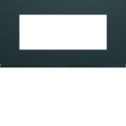 Plaque plastique 5M E71 anthr - APPAREILLAGE MURAL GALLERY HAGER WXP1005