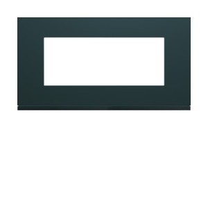 Plaque plastique 5M E71 anthr - APPAREILLAGE MURAL GALLERY HAGER WXP1005