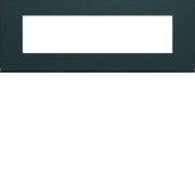 Plaque plastique 8M E71 anthr - APPAREILLAGE MURAL GALLERY HAGER WXP1008