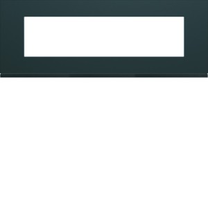 Plaque plastique 8M E71 anthr - APPAREILLAGE MURAL GALLERY HAGER WXP1008