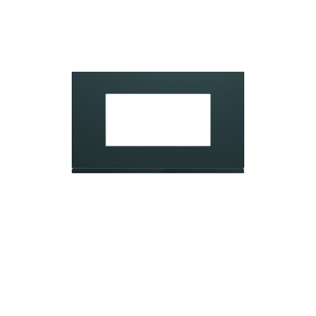 Plaque plastique 4M E57 anthr - APPAREILLAGE MURAL GALLERY HAGER WXP1034