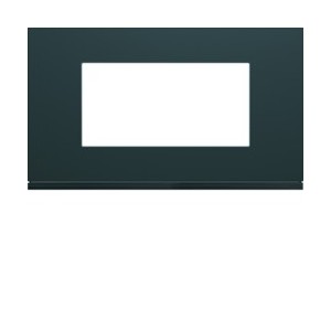 Plaque plastique 4M E57 anthr - APPAREILLAGE MURAL GALLERY HAGER WXP1034