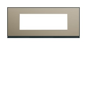 Plaque 6M E71 placage bronze - APPAREILLAGE MURAL GALLERY HAGER WXP2206