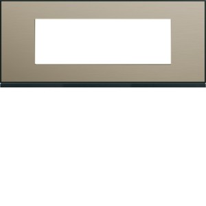 Plaque 6M E71 placage bronze - APPAREILLAGE MURAL GALLERY HAGER WXP2206