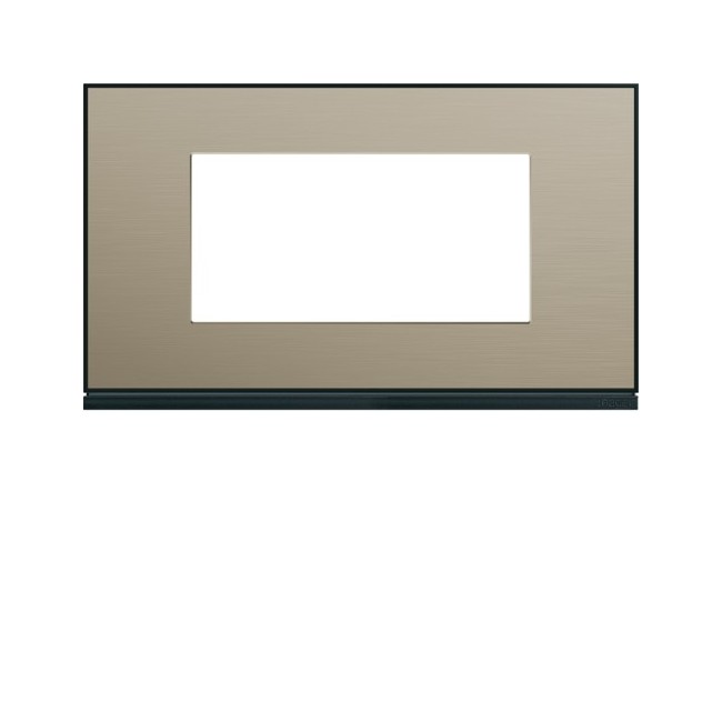 Plaque 4M E57 placage bronze - APPAREILLAGE MURAL GALLERY HAGER WXP2234