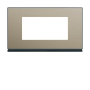 Plaque 4M E57 placage bronze - APPAREILLAGE MURAL GALLERY HAGER WXP2234