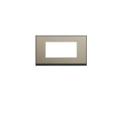 Plaque 4M E57 placage bronze - APPAREILLAGE MURAL GALLERY HAGER WXP2234