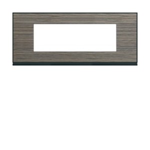 Plaque 6M E71 pecan - APPAREILLAGE MURAL GALLERY HAGER WXP2406