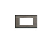 Plaque 4M E57 pecan - APPAREILLAGE MURAL GALLERY HAGER WXP2434