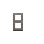 Plaque 2P V71 pecan - APPAREILLAGE MURAL GALLERY HAGER WXP2442