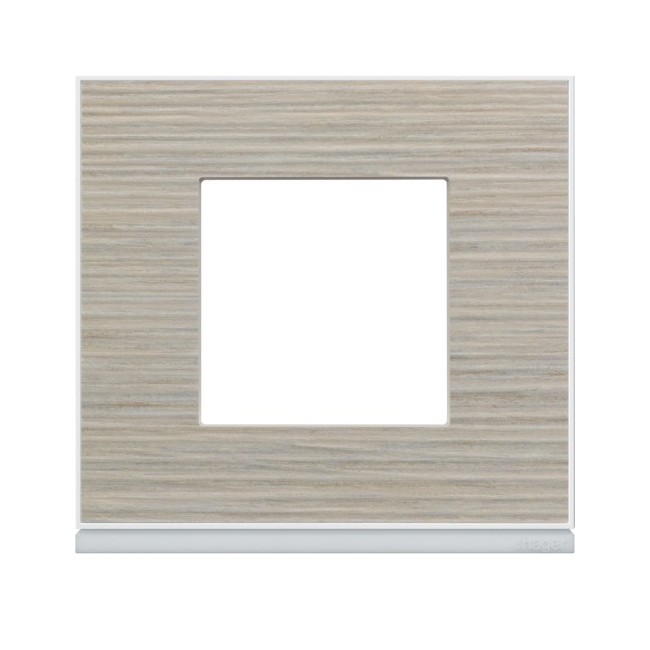 Plaque 1P latté - APPAREILLAGE MURAL GALLERY HAGER WXP2502