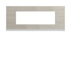 Plaque 6M E71 latté - APPAREILLAGE MURAL GALLERY HAGER WXP2506