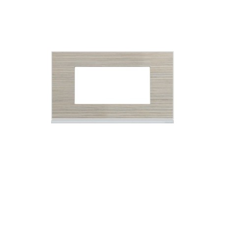 Plaque 4M E57 latté - APPAREILLAGE MURAL GALLERY HAGER WXP2534