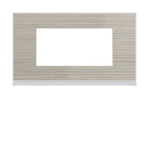 Plaque 4M E57 latté - APPAREILLAGE MURAL GALLERY HAGER WXP2534