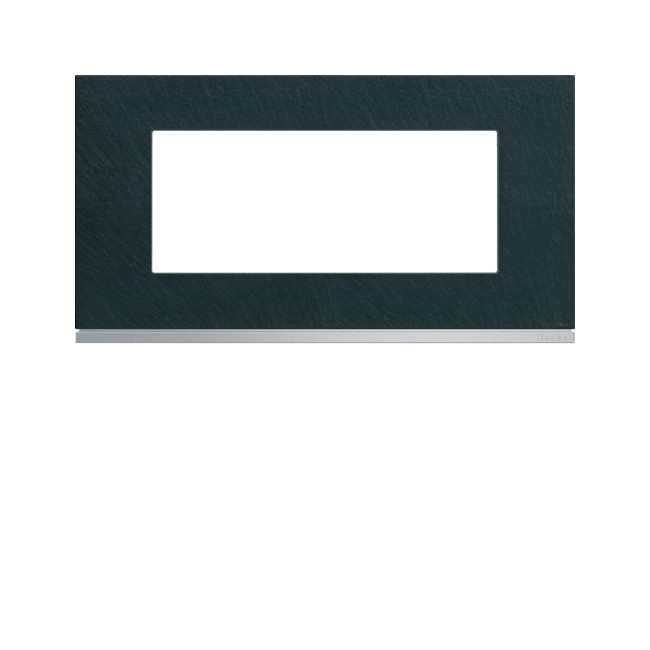 Plaque 5M E71 dark rock - APPAREILLAGE MURAL GALLERY HAGER WXP4405