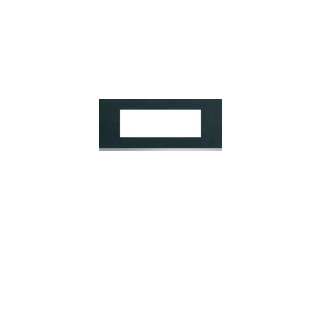 Plaque 6M E57 dark rock - APPAREILLAGE MURAL GALLERY HAGER WXP4406