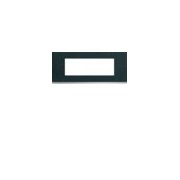 Plaque 6M E57 dark rock - APPAREILLAGE MURAL GALLERY HAGER WXP4406