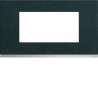 Plaque 4M E57 dark rock - APPAREILLAGE MURAL GALLERY HAGER WXP4434