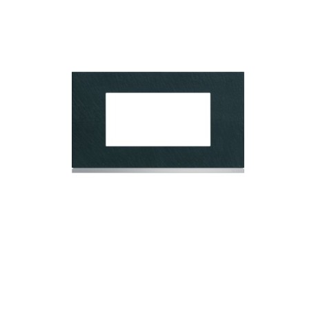 Plaque 4M E57 dark rock - APPAREILLAGE MURAL GALLERY HAGER WXP4434