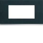 Plaque 4M E57 dark rock - APPAREILLAGE MURAL GALLERY HAGER WXP4434
