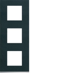 Plaque 3P V71 dark rock - APPAREILLAGE MURAL GALLERY HAGER WXP4443