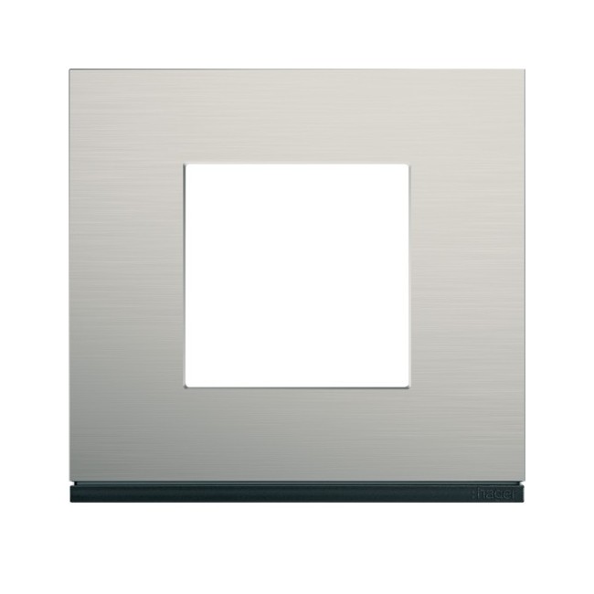 Plaque 1P antique alu - APPAREILLAGE MURAL GALLERY HAGER WXP4502