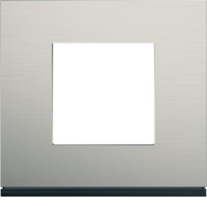 Plaque 1P antique alu - APPAREILLAGE MURAL GALLERY HAGER WXP4502