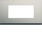 Plaque 4M E57 antique alu - APPAREILLAGE MURAL GALLERY HAGER WXP4534