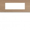 Plaque 6M E57 oak wood - APPAREILLAGE MURAL GALLERY HAGER WXP4706