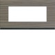 Plaque 5M E71 grey wood - APPAREILLAGE MURAL GALLERY HAGER WXP4805