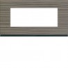 Plaque 5M E71 grey wood - APPAREILLAGE MURAL GALLERY HAGER WXP4805