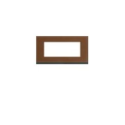 Plaque 5M E71 coffee leather - APPAREILLAGE MURAL GALLERY HAGER WXP4905