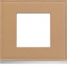 Plaque 1P cord leather - APPAREILLAGE MURAL GALLERY HAGER WXP5102